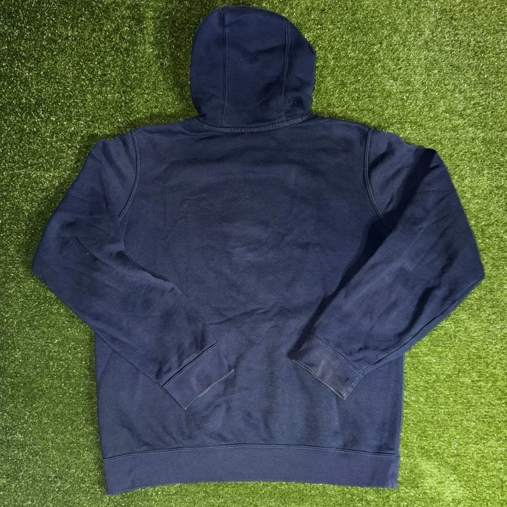 Nike Sportswear Club Fleece Hoodie Mens Medium Navy Blue Pullover BV2648-410